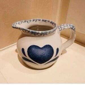 Guyroc China Vintage Blue Heart
Ceramic Creamer Pitcher unique rare cottage